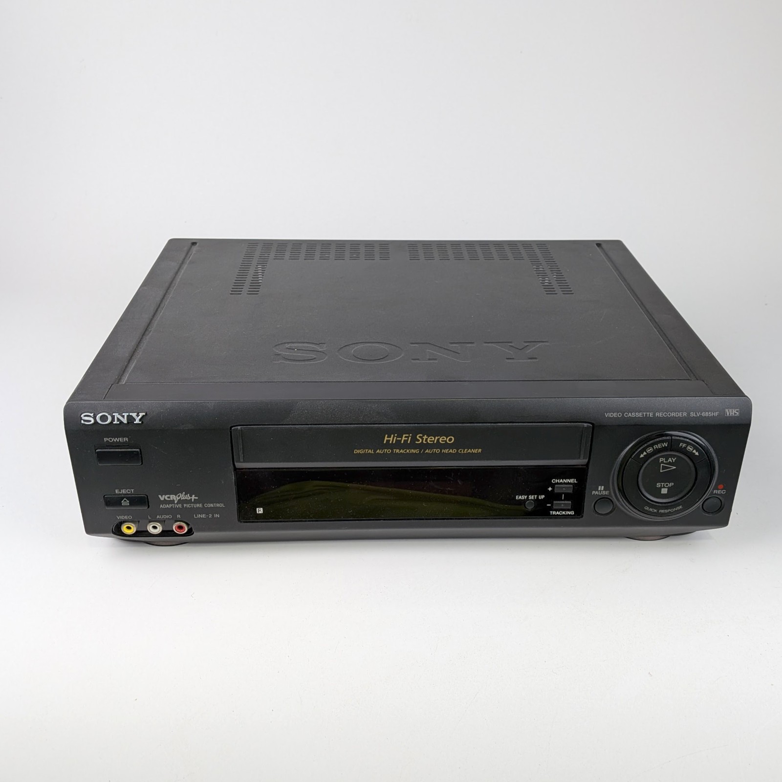 SONY SLV-685HF 4-Head VCR – No Remote or Cables – Not Working – PARTS ONLY!