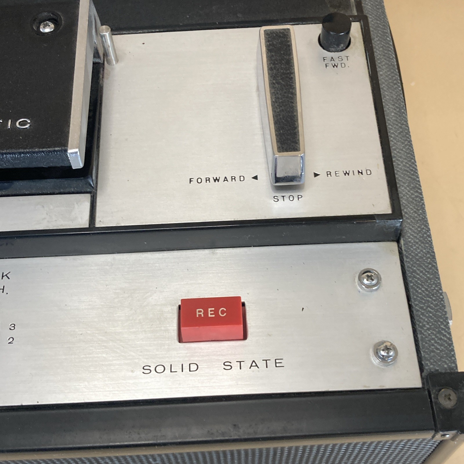 Sony TC-105A Sony-o-Matic Portable Reel-to-Reel Tapecorder Tape Recorder *READ