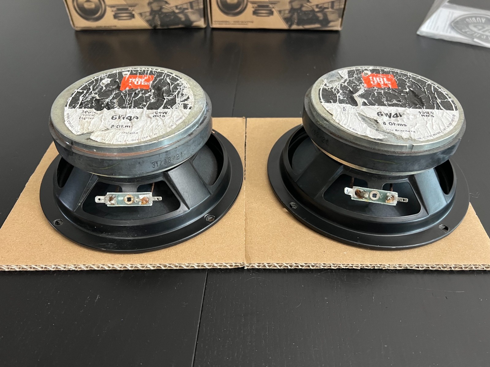 JBL 6W4P — 6-inch Midrange Driver: 200 W, 8 Ohms. For Car and Home Audio Systems