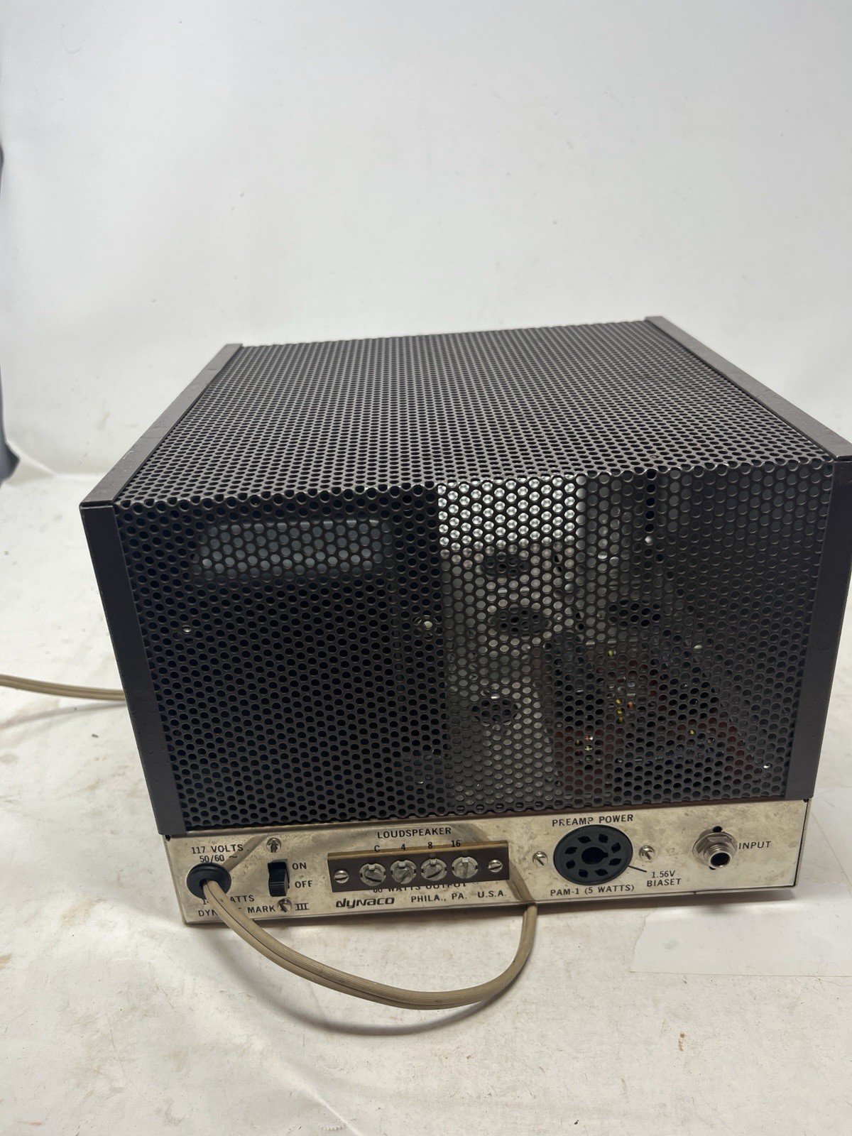 Vintage Dynaco Mark III Tube Mono Power Amplifier Powers On