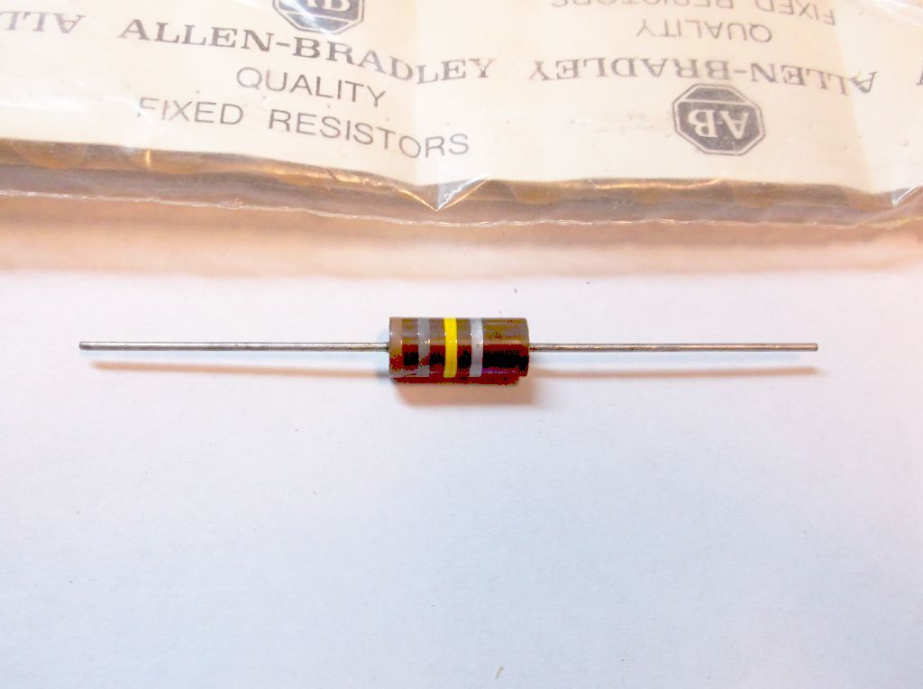 ALLEN BRADLEY Carbon Comp Resistor 180k 10% 2 watt (1)