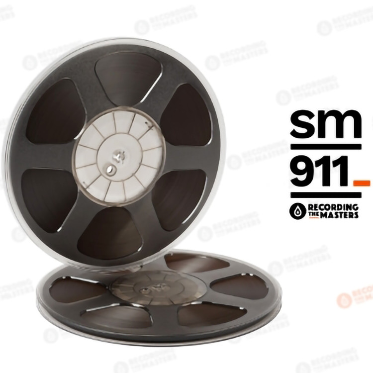 RTM SM911 1/4″ x 2500′ Analog Recording Tape – 10.5″ Plastic Trident Reel w/ Box