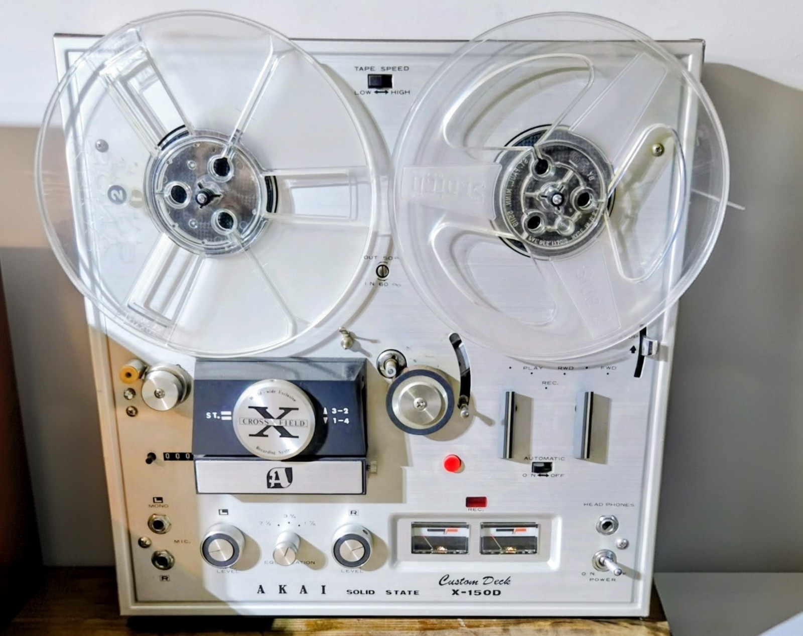 Akai X-150D Solid State Reel-to-Reel Tape Recorder Custom Deck (1968)