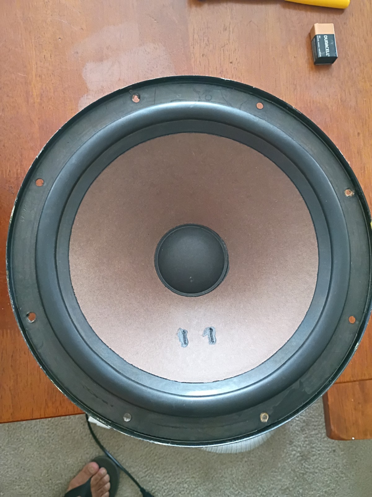 Philips AD 1265/W8 12″ Woofer Speakers Pair 8Ω Vintage Hi-Fi Open Baffle DIY