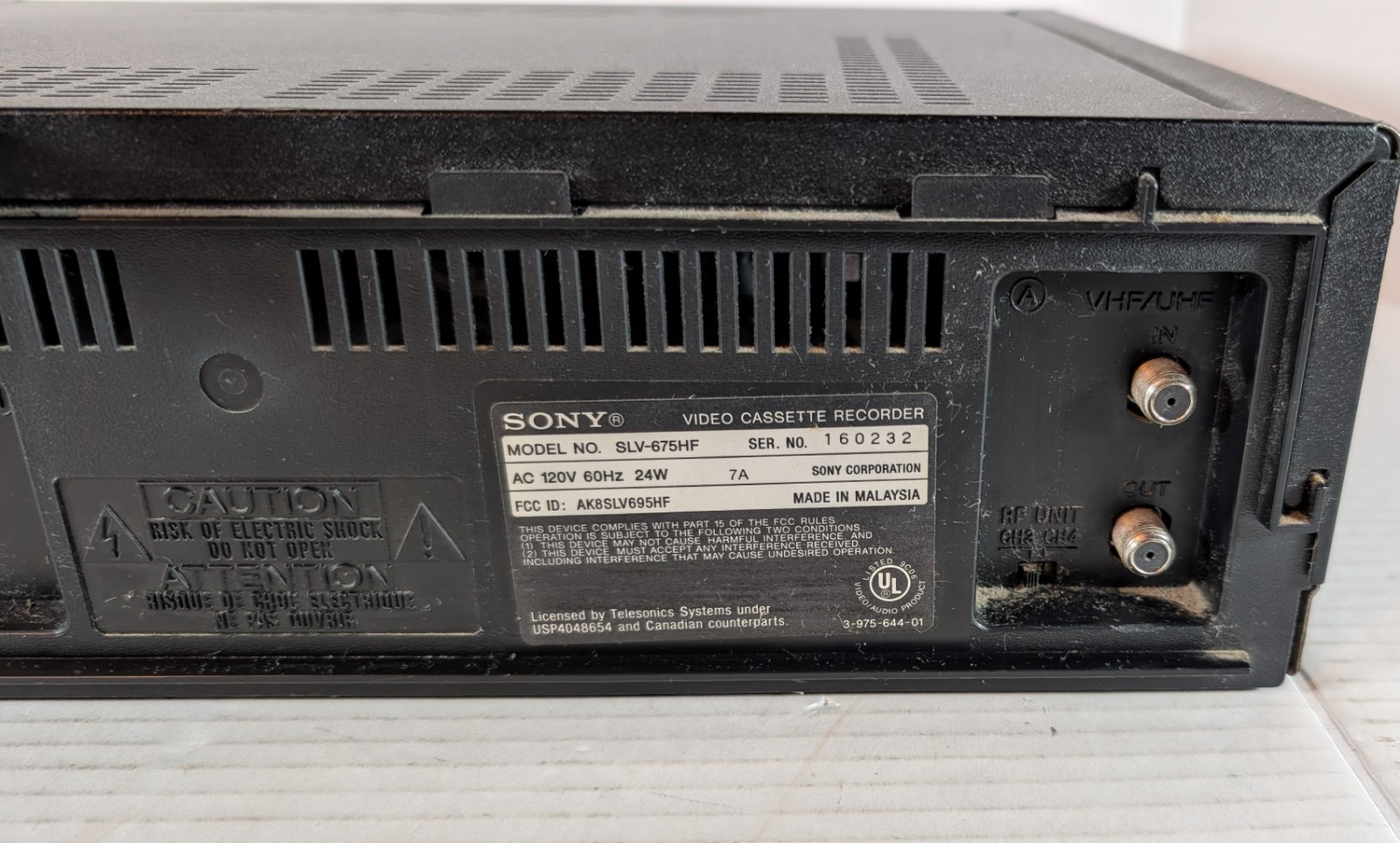 SONY SLV-685HF Hi-Fi VHS VCR Player Recorder With Extra’s