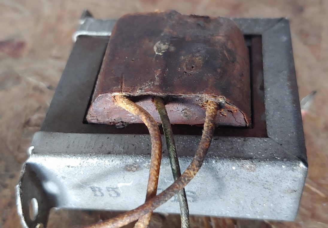 1930s HALLDORSON Model B5-818 Vacuum Sealed TRANSFORMER (From Philco 112A Radio)