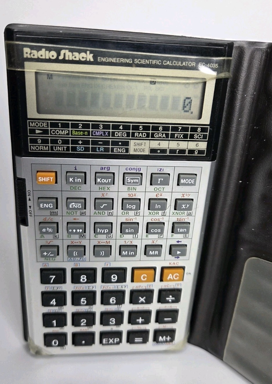 1980s Radio Shack Engineering Scientific Calculator EC-4035 w/Case Japan