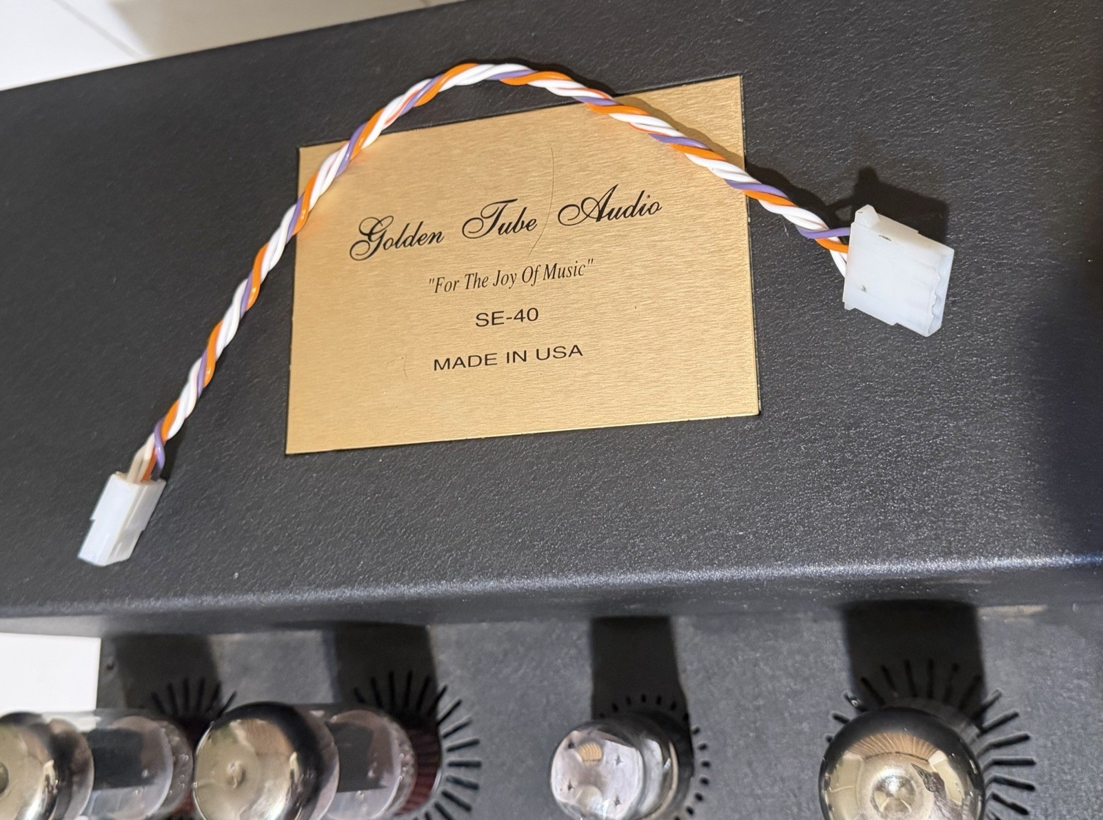 Golden Tube Audio SE-40 Power Amplifier W/ Sonic Craft Upgrade!