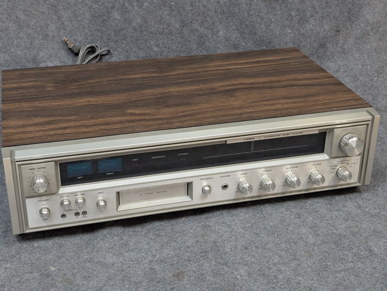 Vintage Fisher AM/FM 8-Track Recorder/Player MC-3010 Works And Looks Perfect.