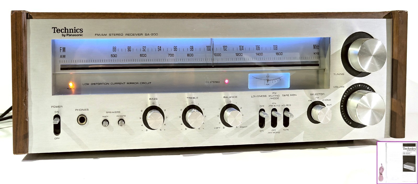 🔥【PRO SERVICED】Technics SA-200 Stereo 50W Receiver~XSTR/LED MODS~SAVE💥GUARANTY