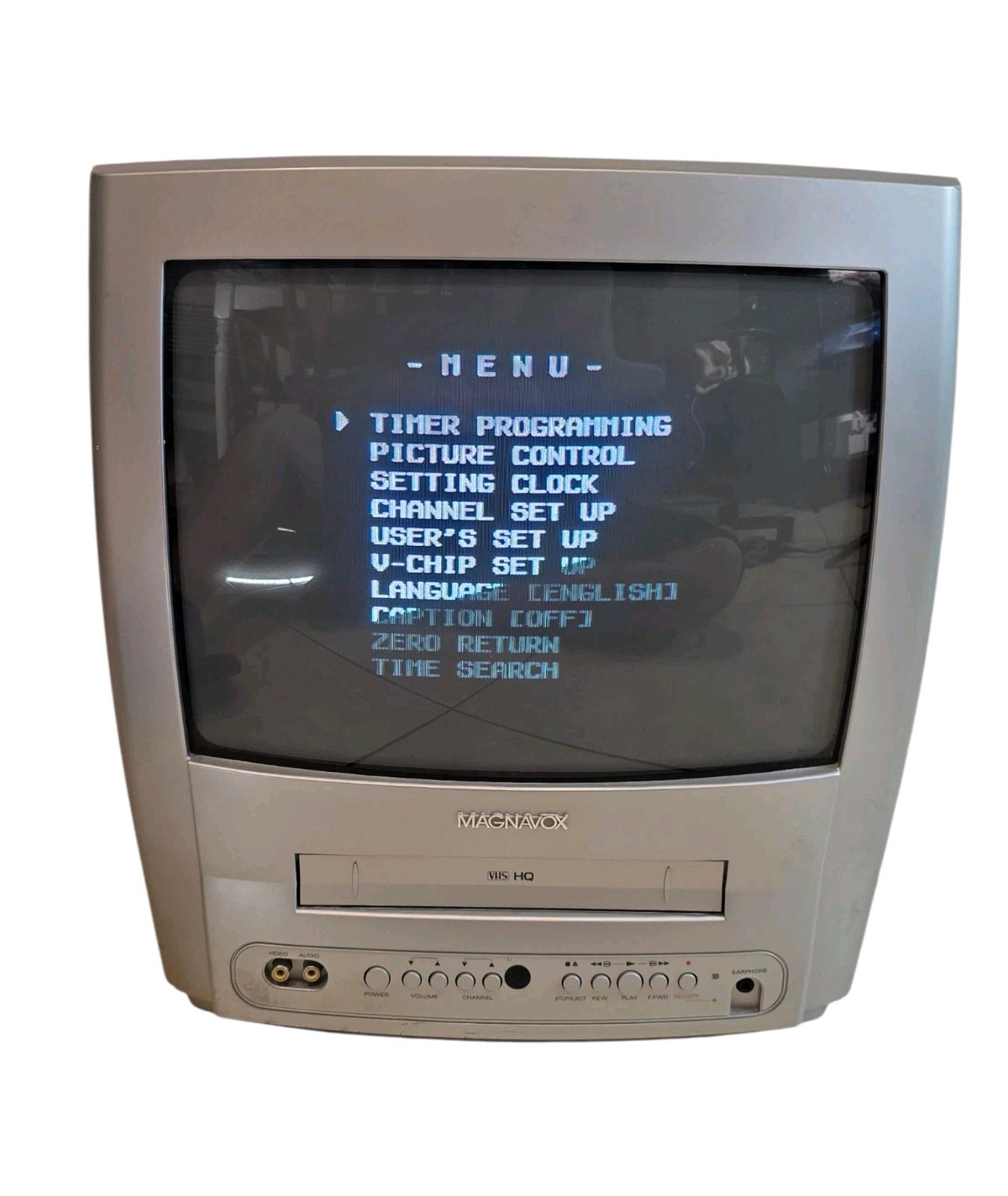 Magnavox 13” CRT TV VCR Combo MC132EMG17 TV Works, VCR Non-Working, As-IS READ
