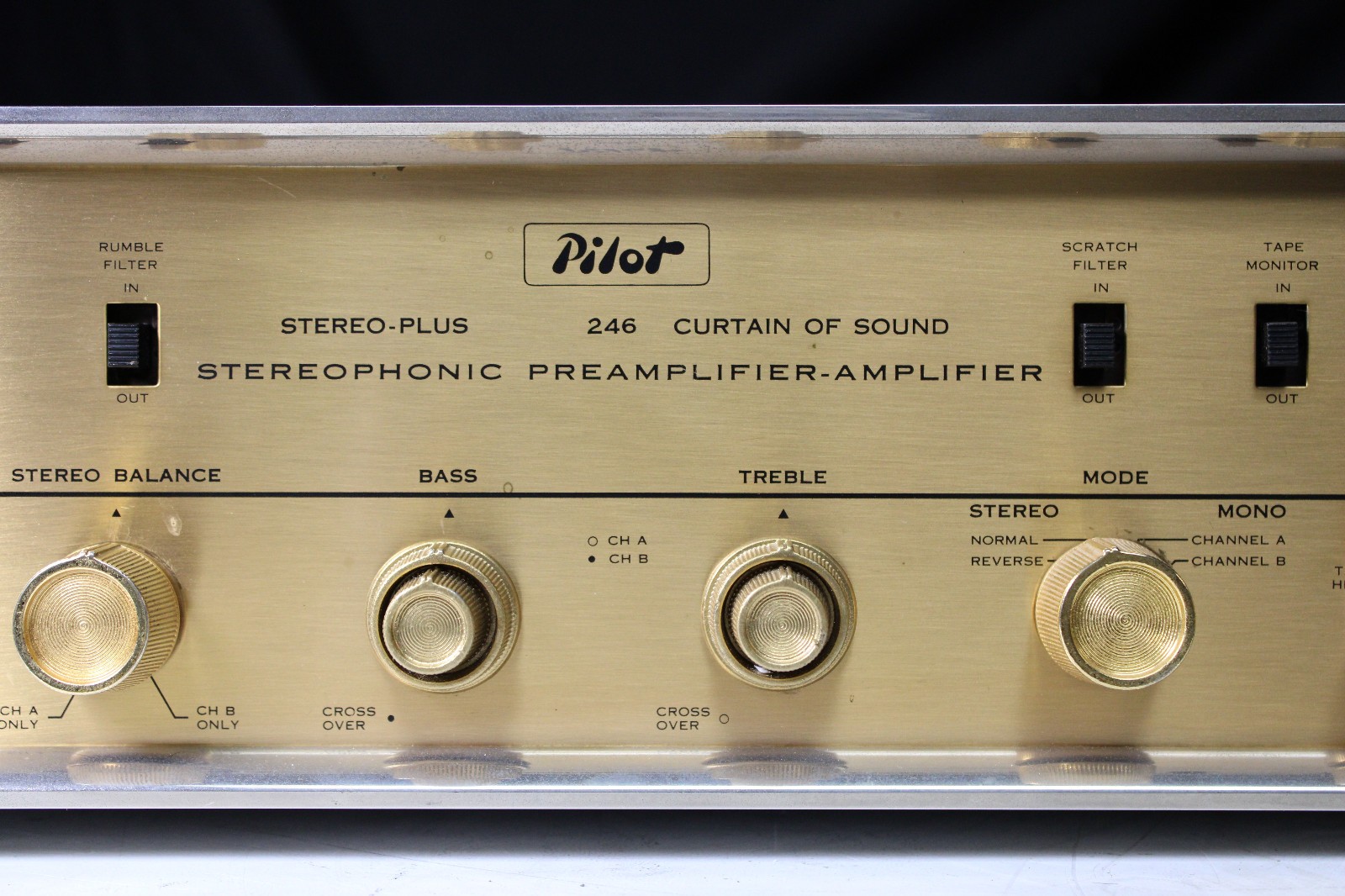 Vintage PILOT 246 ‘Curtain of Sound’ Tube Integrated Amplifier Serviced