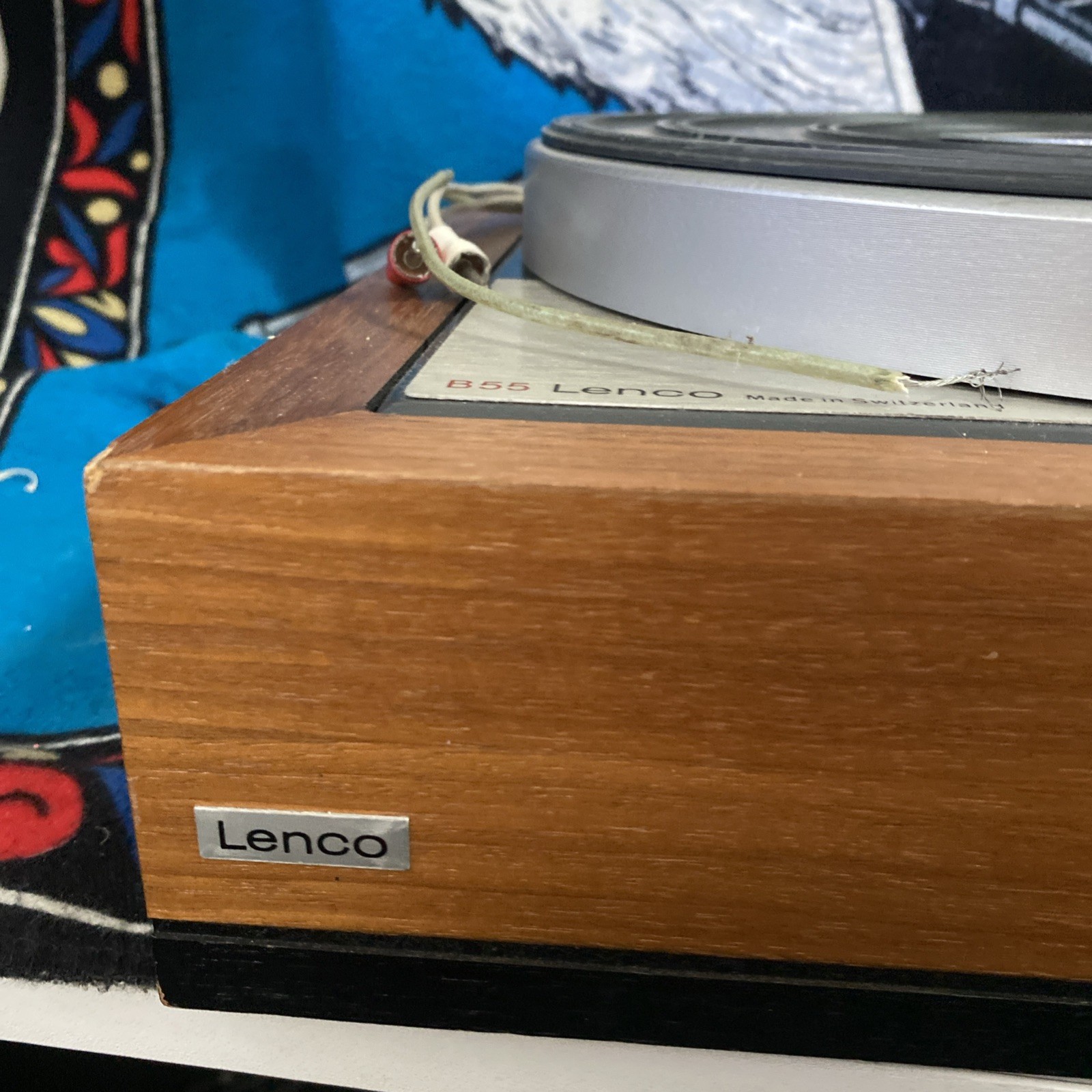 Lenco B55 Vintage Turntable Working No Belt Or Cover Selling For Parts Read
