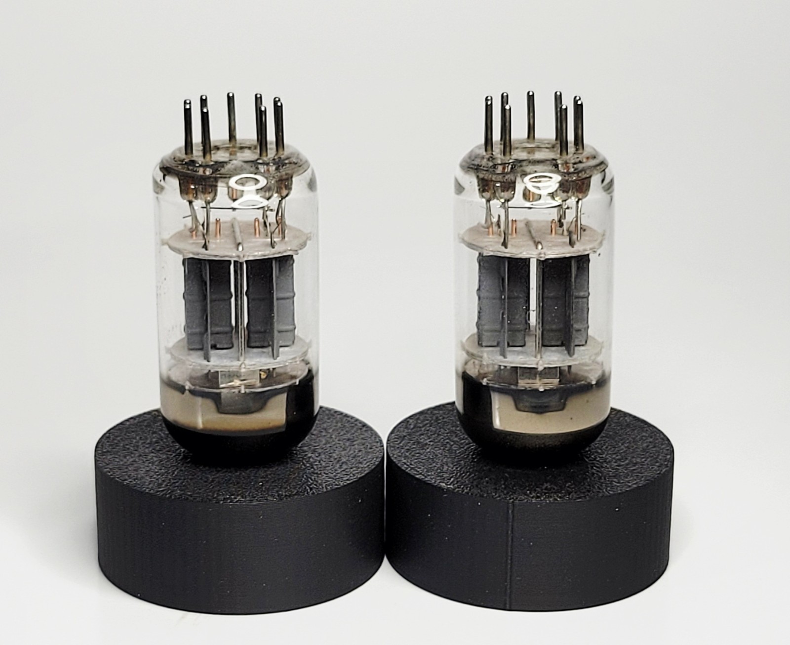 Pair Sylvania 6189 12AU7WA Gray plates Triple Mica Dual-Stabilizer Hickok Tested