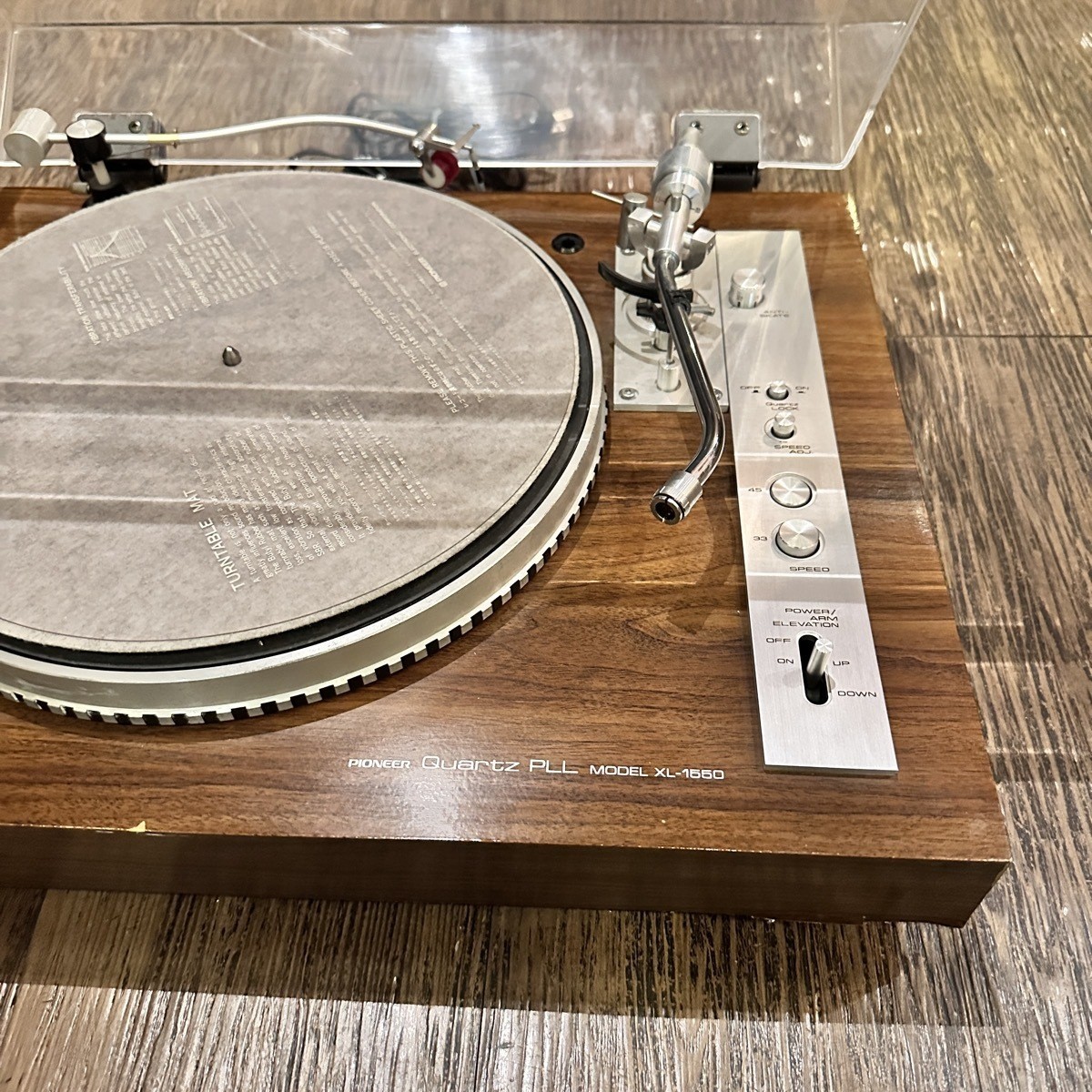 Pioneer XL 1550 Direct Drive Turntable Quartz PLL 1976 Vintage FullyFunction