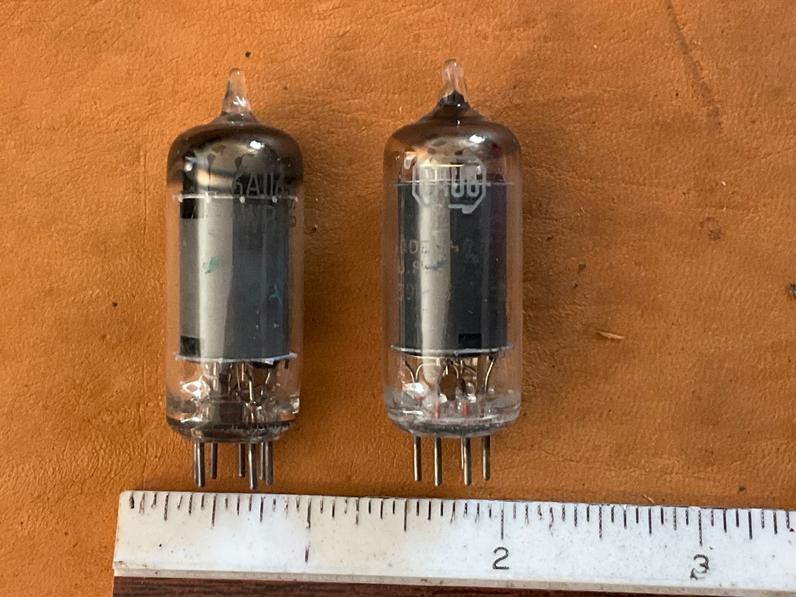Vintage Vacuum Tubes 6AU6 Lot of 6 various brands Untested