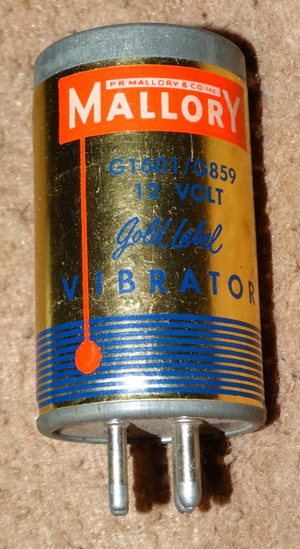 MALLORY 12 Volt Vibrator 4 Pin style model G1601/G859 Non working NOS as-is