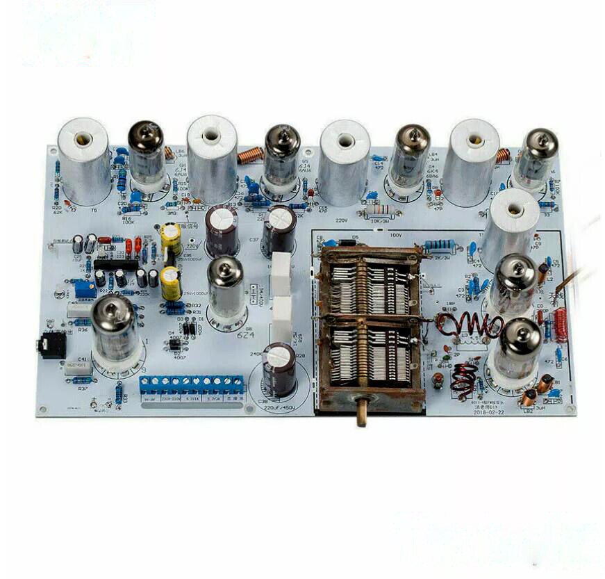 Assembled Vacuum tube FM radio old-fashioned wireless stereo receiver board