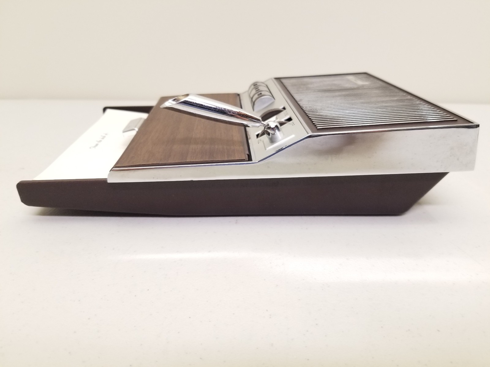 Vtg. President by Peerless Eight Transistor Desk Set AM Radio Calendar Memo NOS!