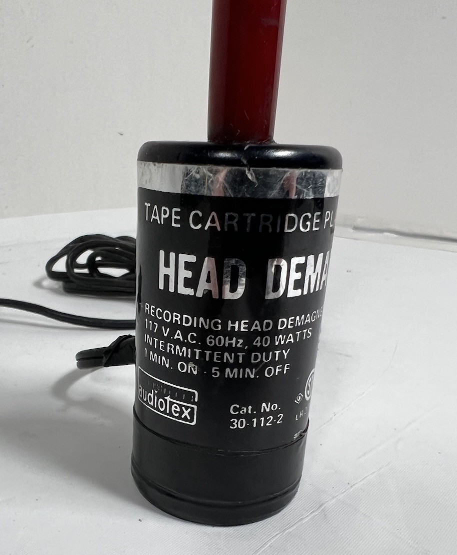 Vintage Audiotex Tape Cartridge Player HEAD DEMAG Demagnetizier # 30-112-2