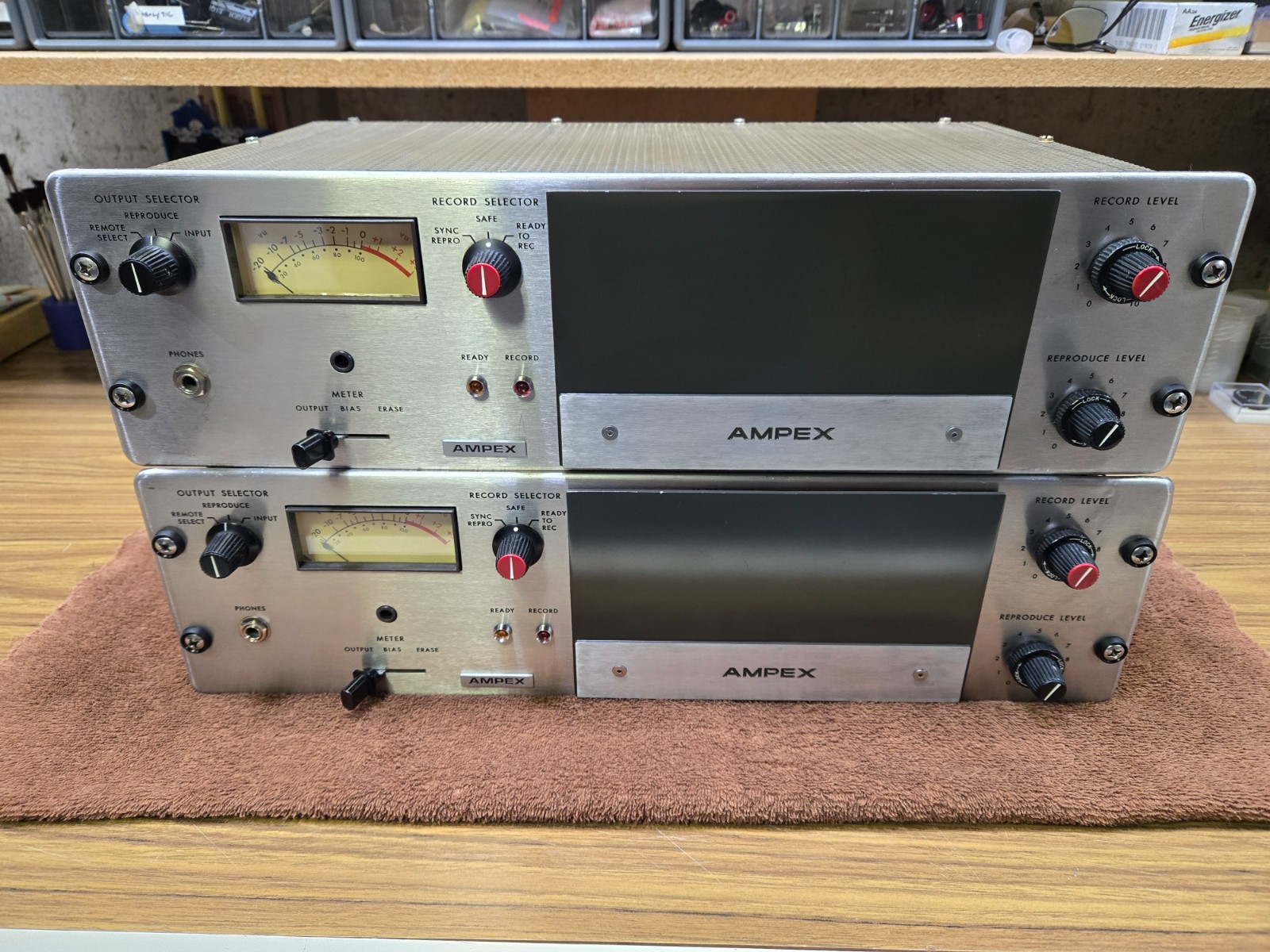 PAIR Ampex MR70 channel amplifiers | Fully Rebuilt by Purple Audio