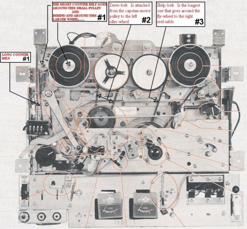 SONY TC-377 Reel-to-Reel Belt Kit + .pdf Service Manual on CD