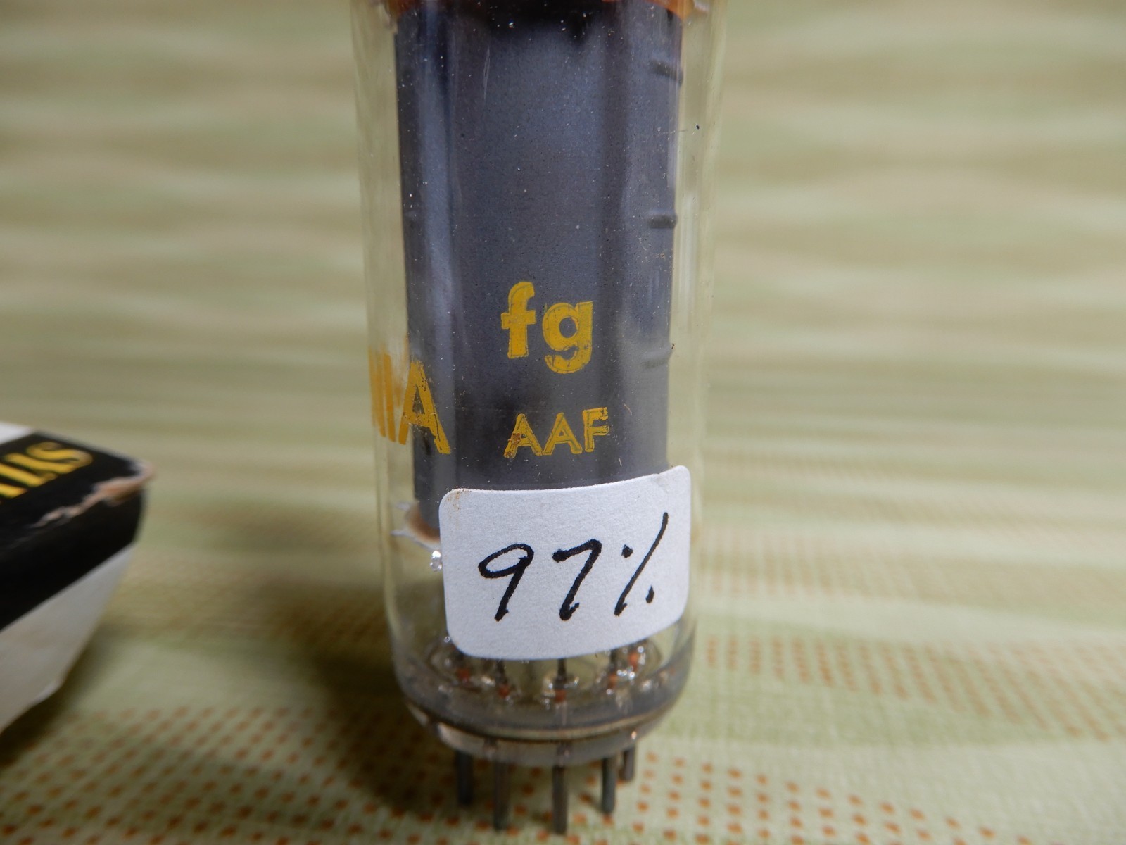 Sylvania Gray Plate 7189 Vacuum Tube Amplitrex Tested Strong 97% Gm