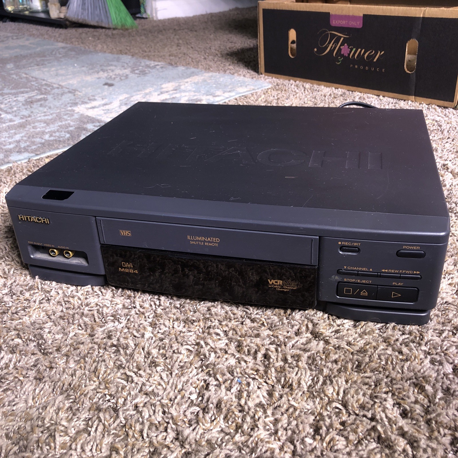 💥Hitachi Video Cassette Recorder VT-M284A VCR VHS. Vintage✨