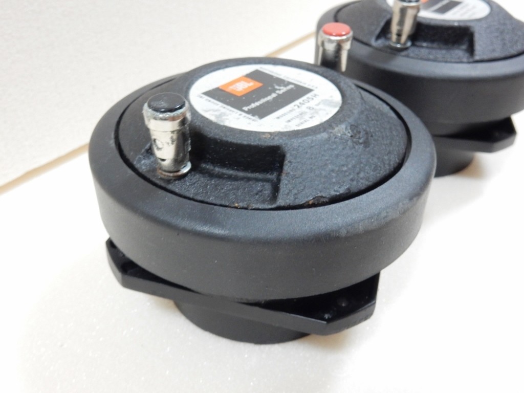 JBL 2405H Horn Tweeter 8 Ohm Pair Working Tested JP
