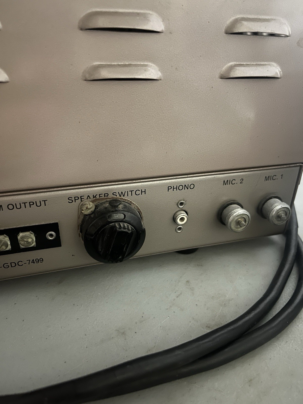 Vintage Airline Tube Amplifier PA Amp Phono Input RCA Tubes Untested As-Is