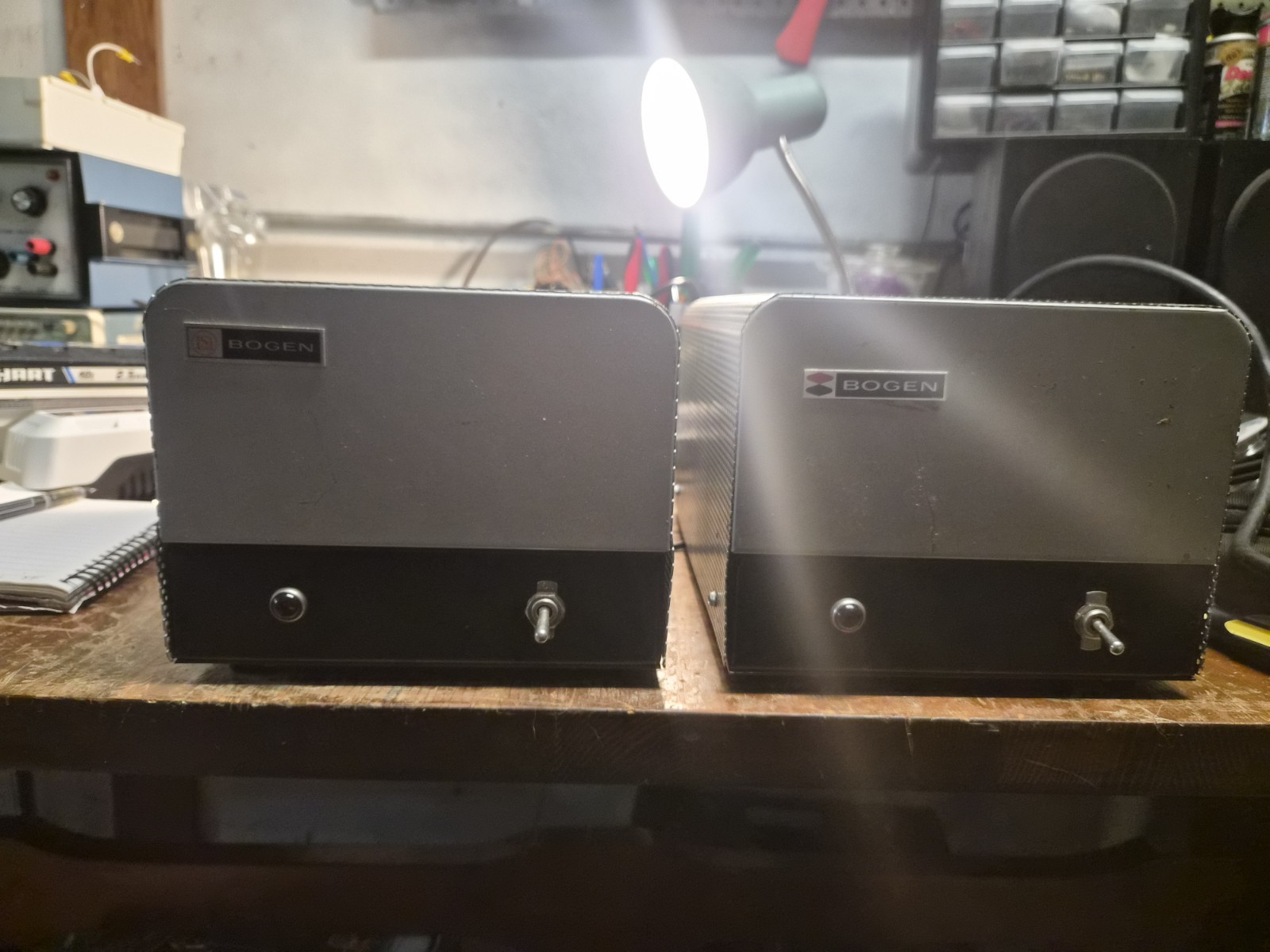 (2) Bogen MO-100A 100 Watt Tube Monoblock Power Amps Untested All Tubes Included