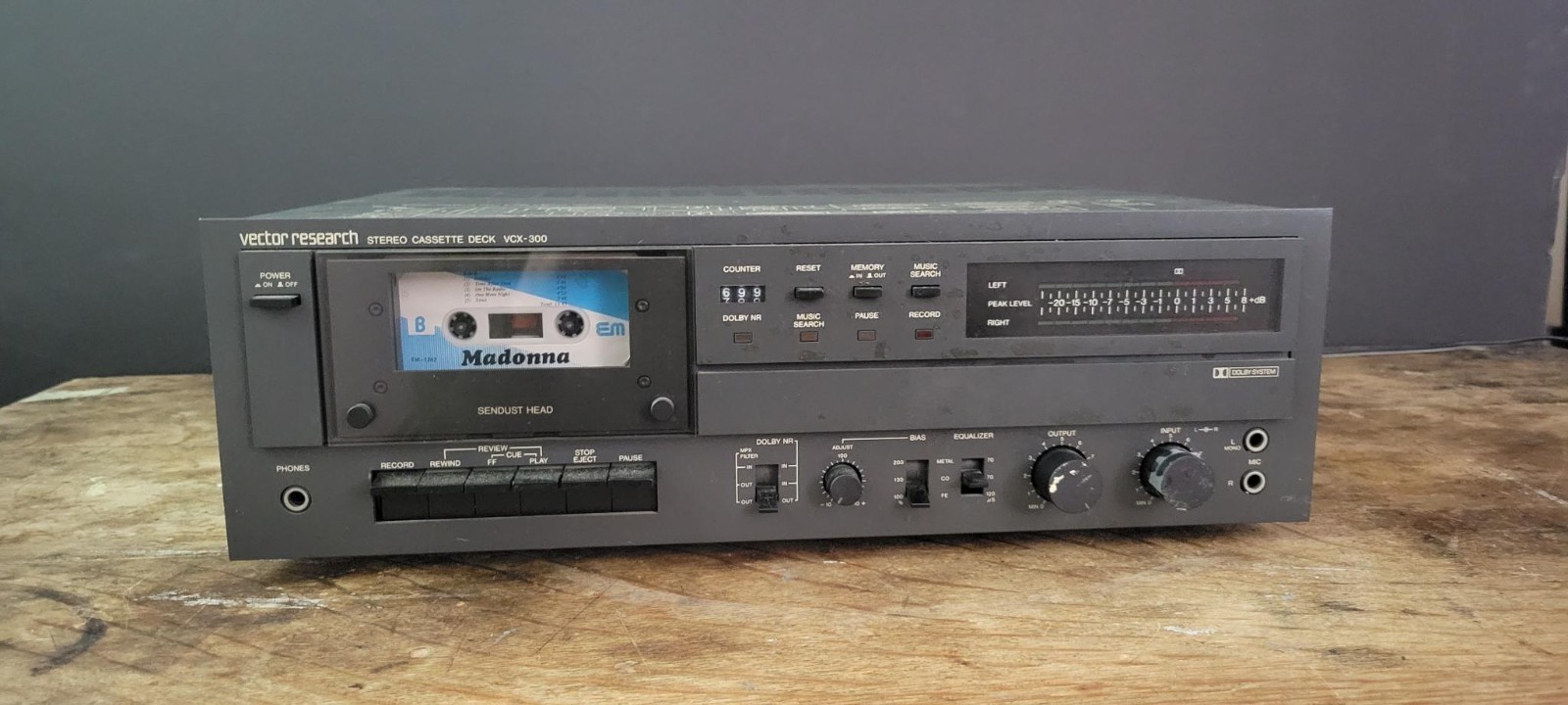 Vector Research VCX-450 Cassette Deck – RECENTLY SERVICED – WORKS