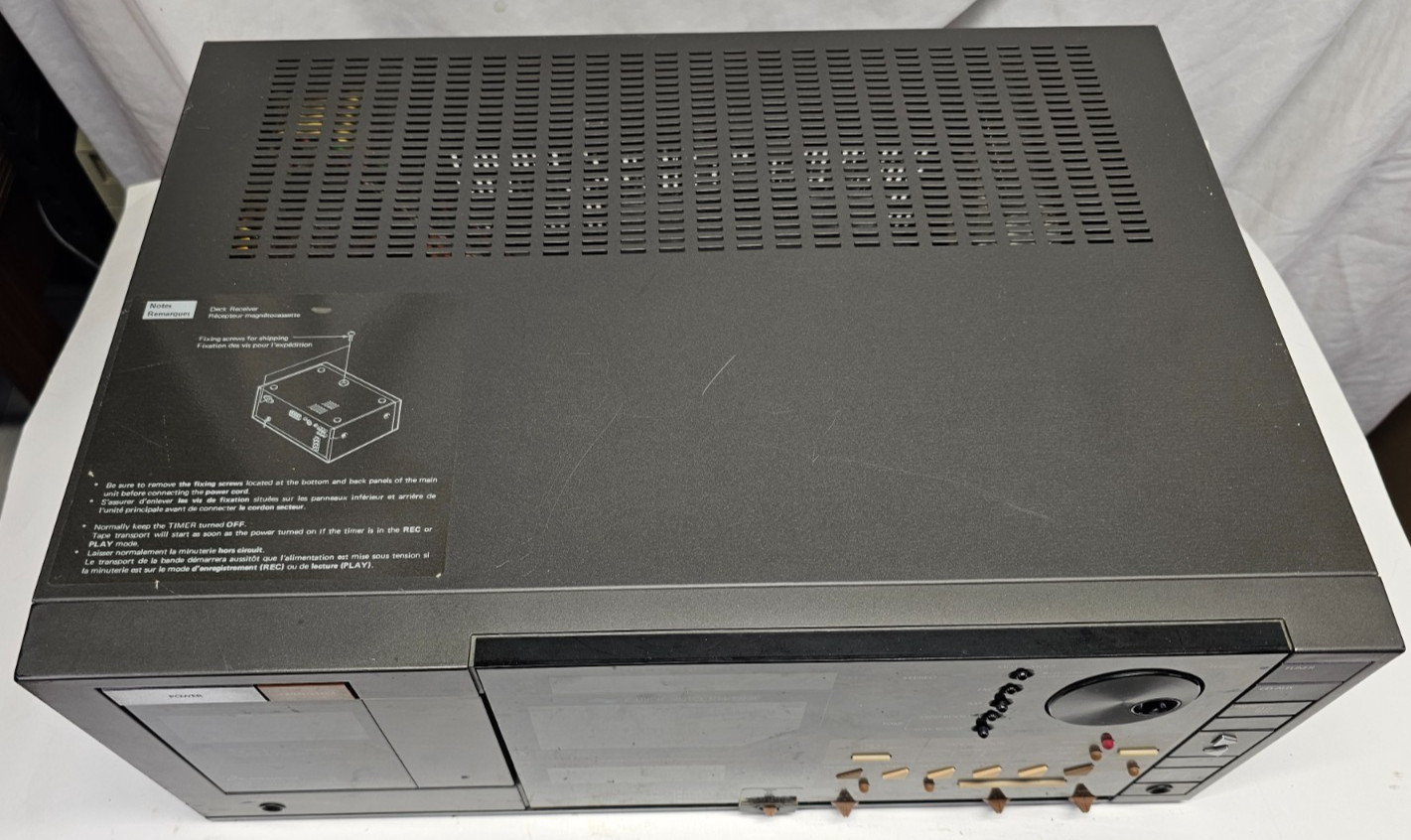 Vintage -Mitsubishi 7 Cassette Changer, Receiver, System #DA-L70-Japan -WORKS