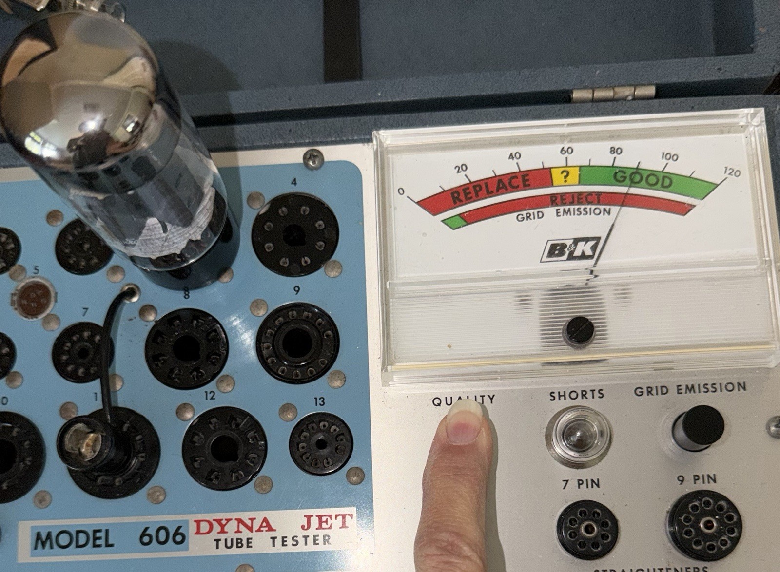 PAIR Matsushita EL34 6CA7 Tubes Tested For GM, Plate Current & Emissions