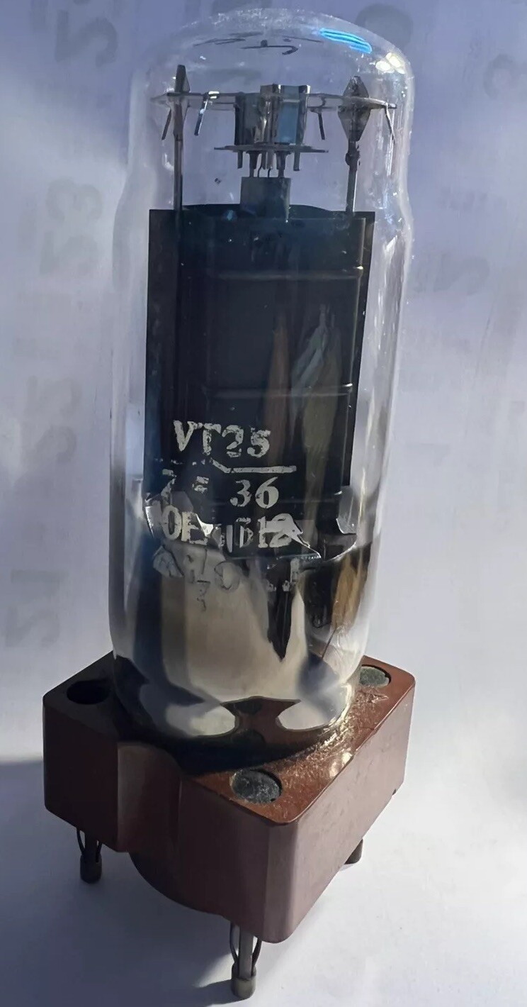 One Tube DET25 VT25 Larger Triode Output From Military Reserves Poss GEC Valve