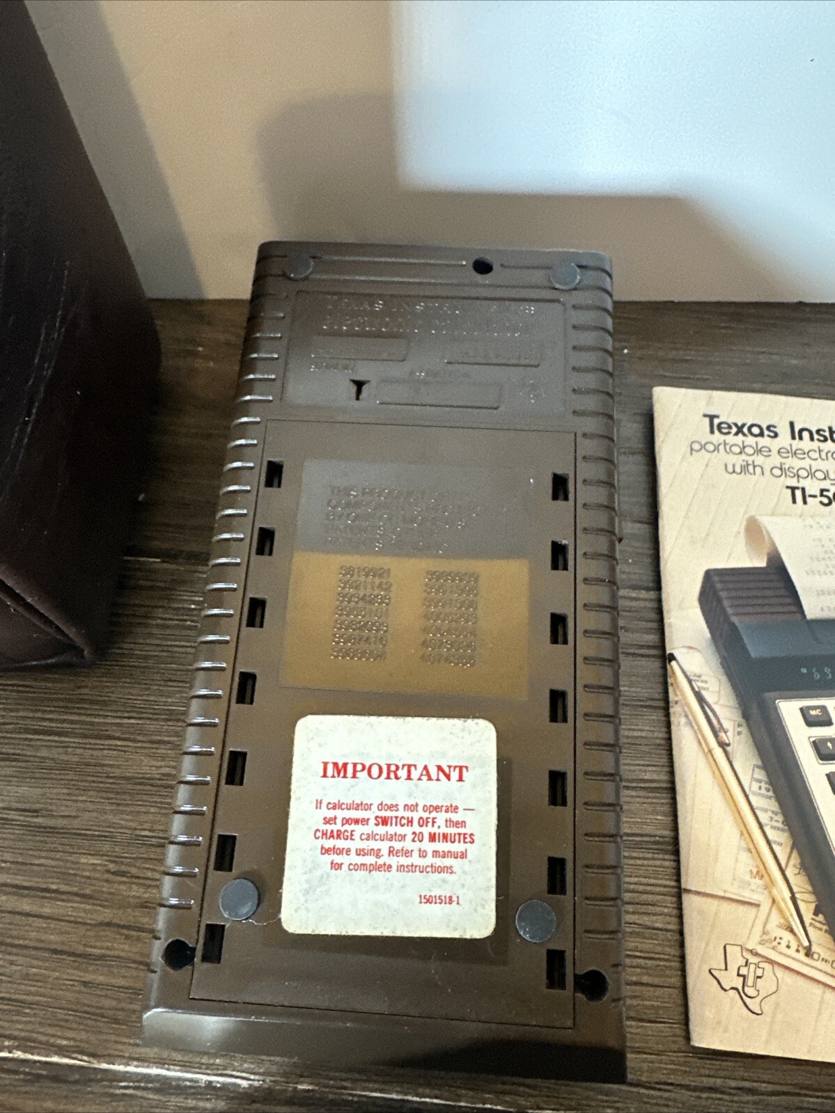 VTG TEXAS INSTRUMENTS TI-5025 Portable Calculator w/LED & Printer No Power Cable