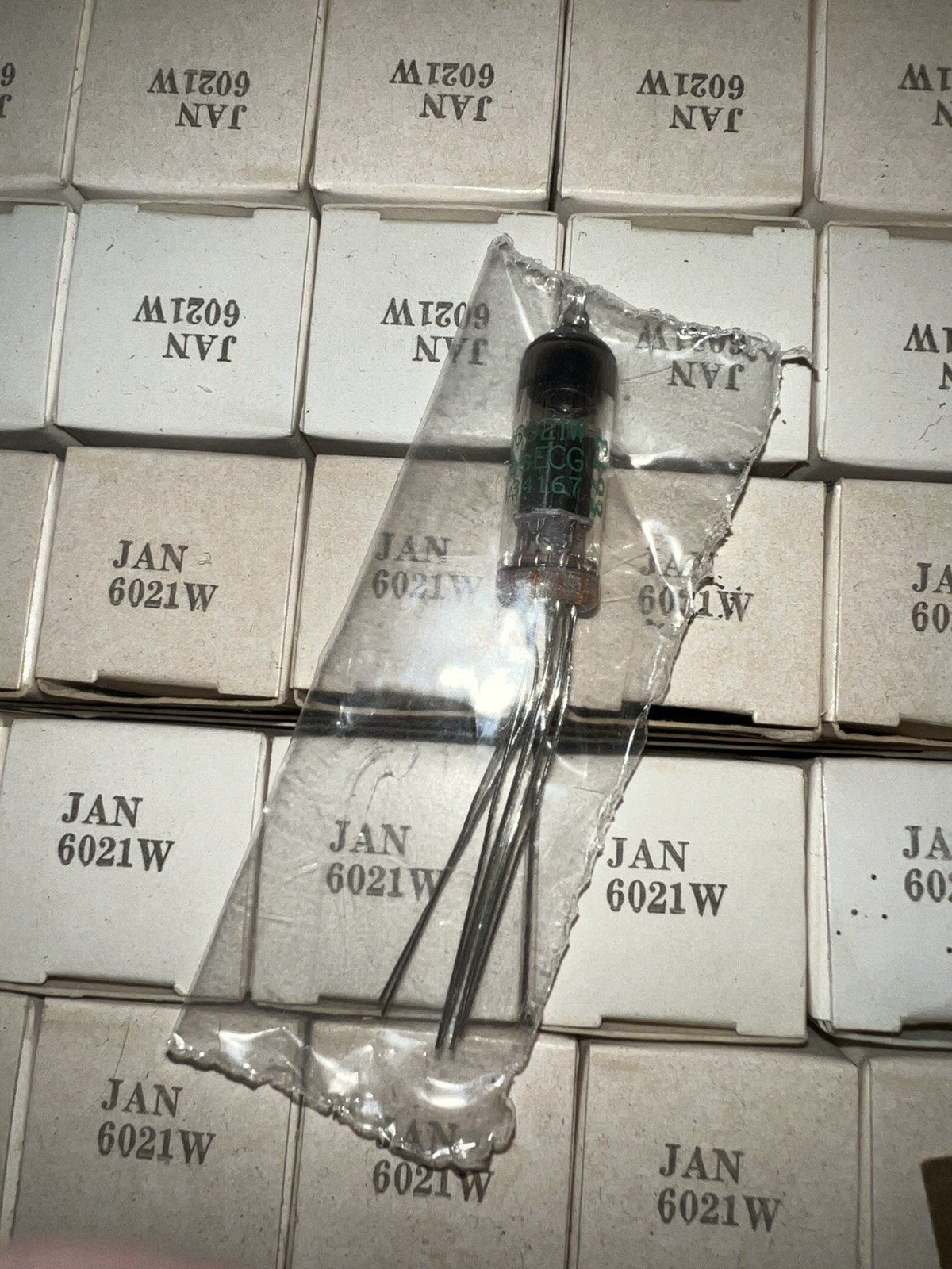 X2 Philips JAN6021W Vacuum Electron Tube JAN 6021W JAN-6021W Mil Spec Sub Mini