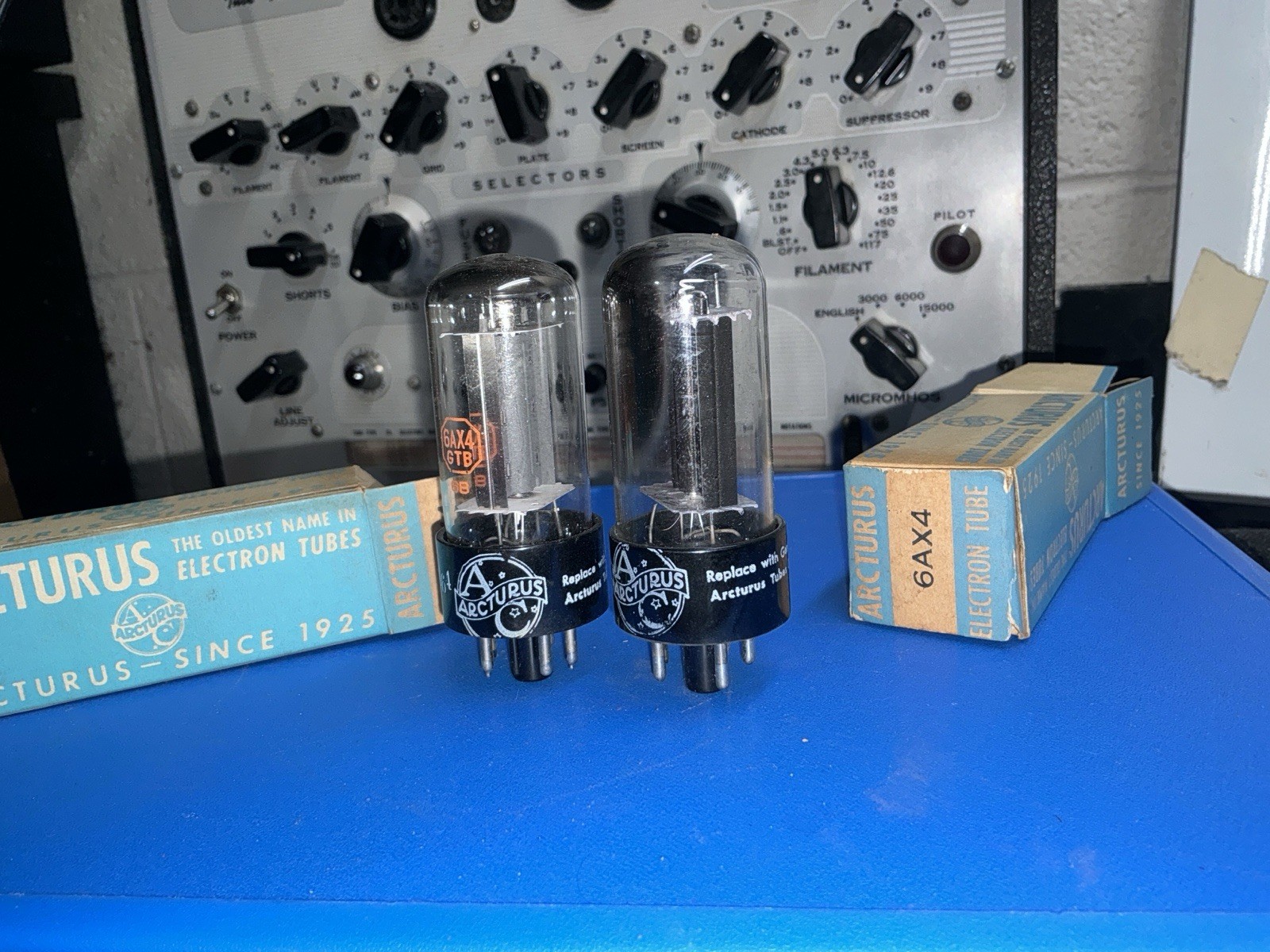 NOS/NIB PAIR ARCTURUS 6AX4 6AX4GTB VACUUM TUBE