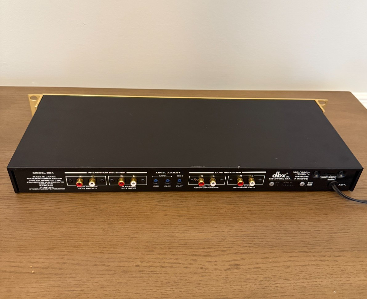 Vintage 1980 dbx 224 Type II Tape Noise Reduction System – Made In Japan