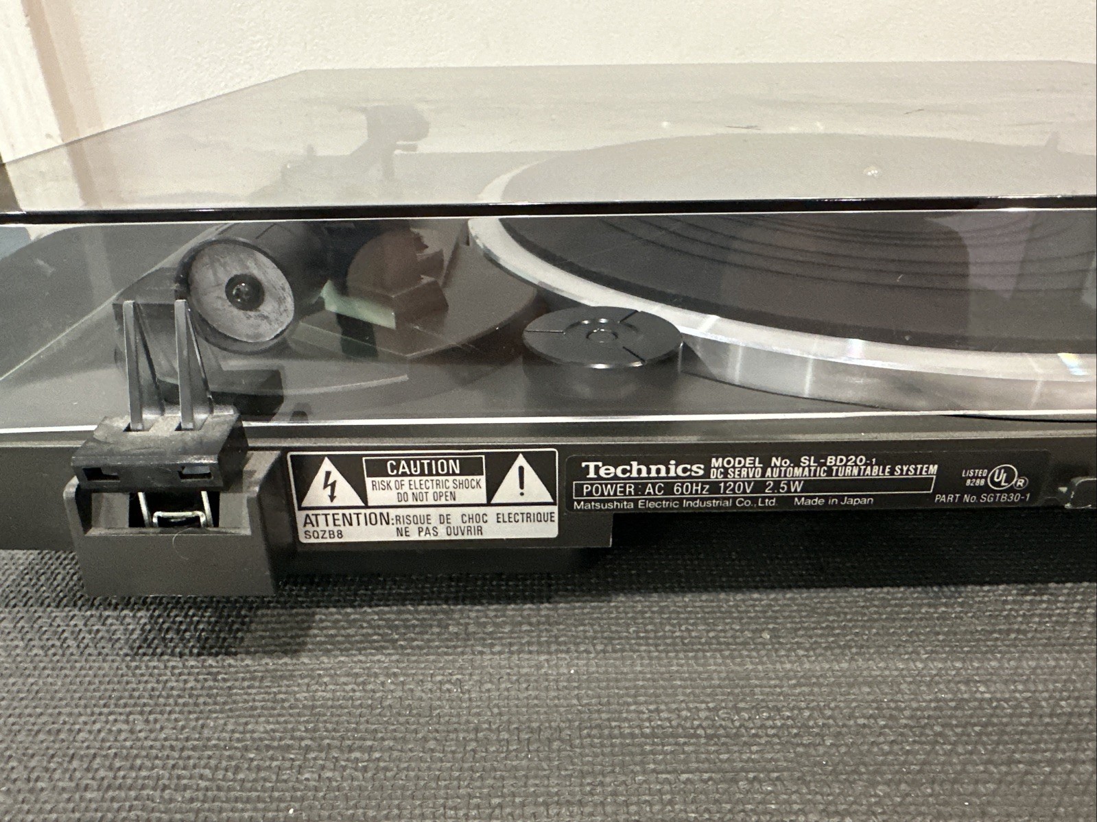 Technics SL-BD20 Automatic Turntable