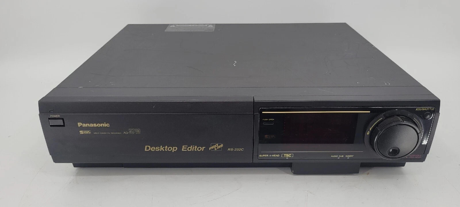 Panasonic AG-5710 S-VHS SVHS Super VHS Player Recorder PRO VCR Deck TBC ~AG-1980