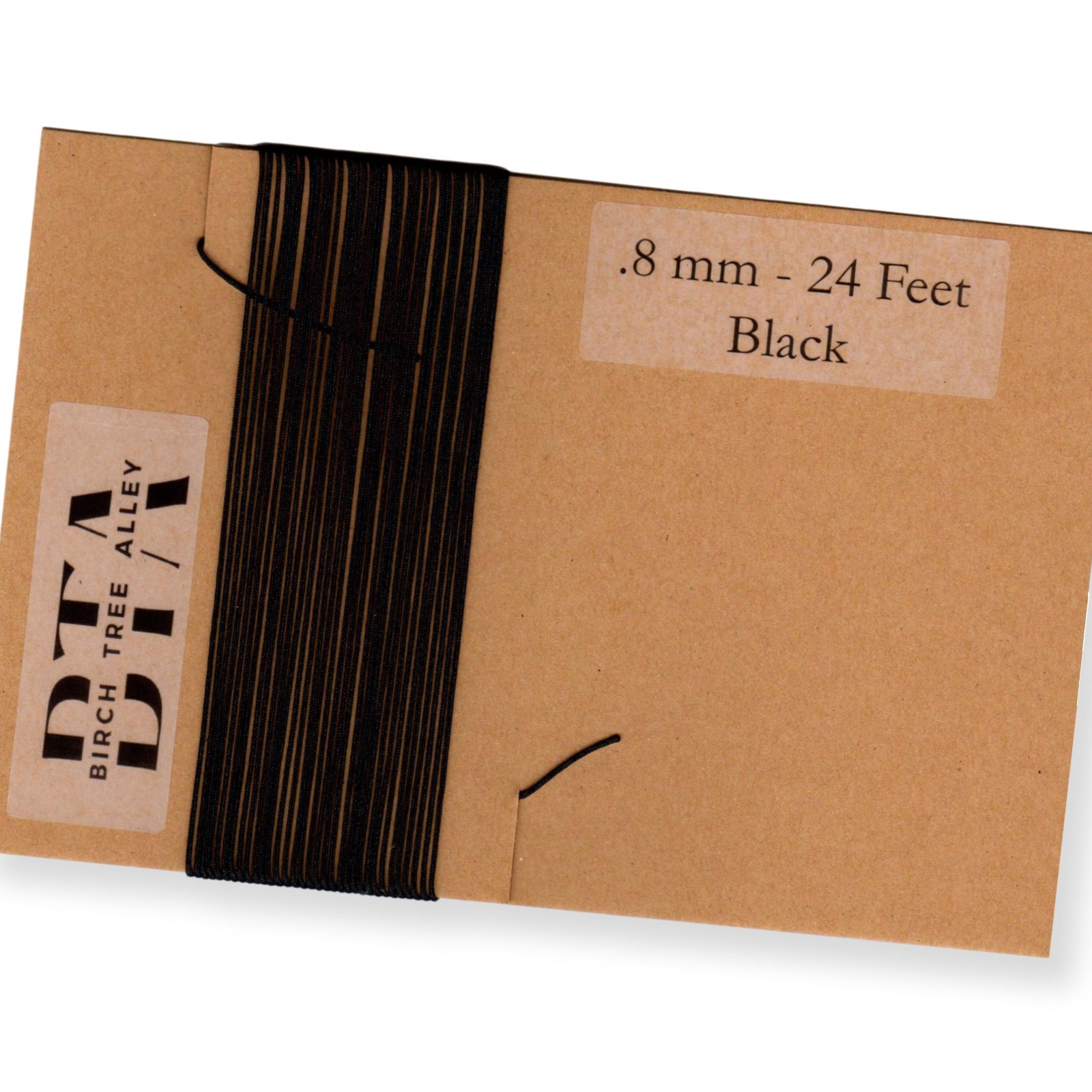 288″ Radio Dial Cord String (24 Feet) BRAIDED .8mm BLACK for Vintage Radio Tuner