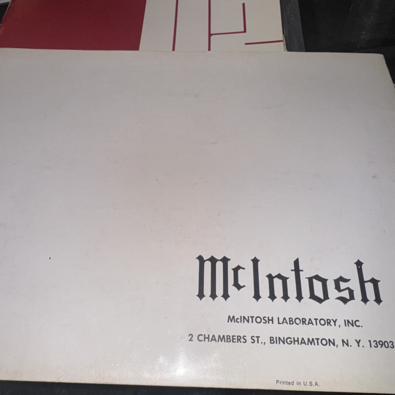 McIntosh MX 112 AM/FM Stereo Tuner Preamp Owners Manual *Original*