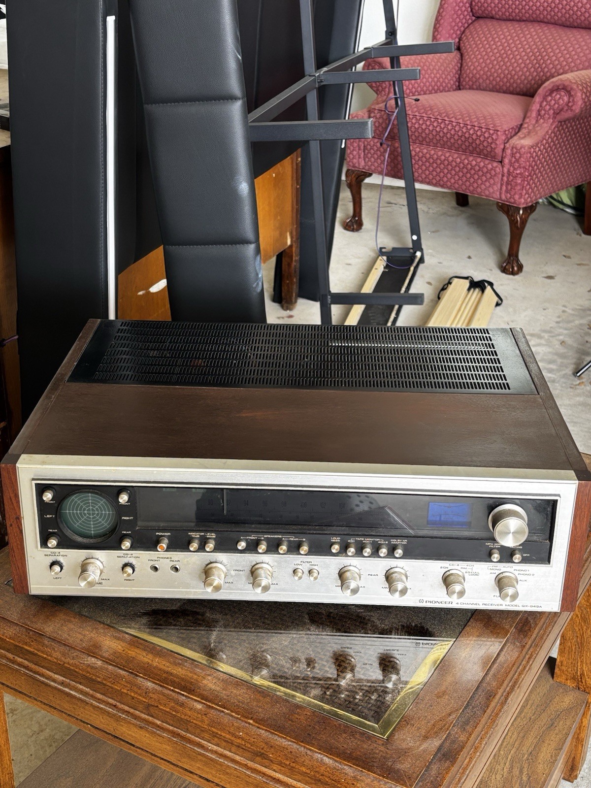 Pioneer Vintage Stereo Receiver Wood Case Analog Tuner Multiple Controls