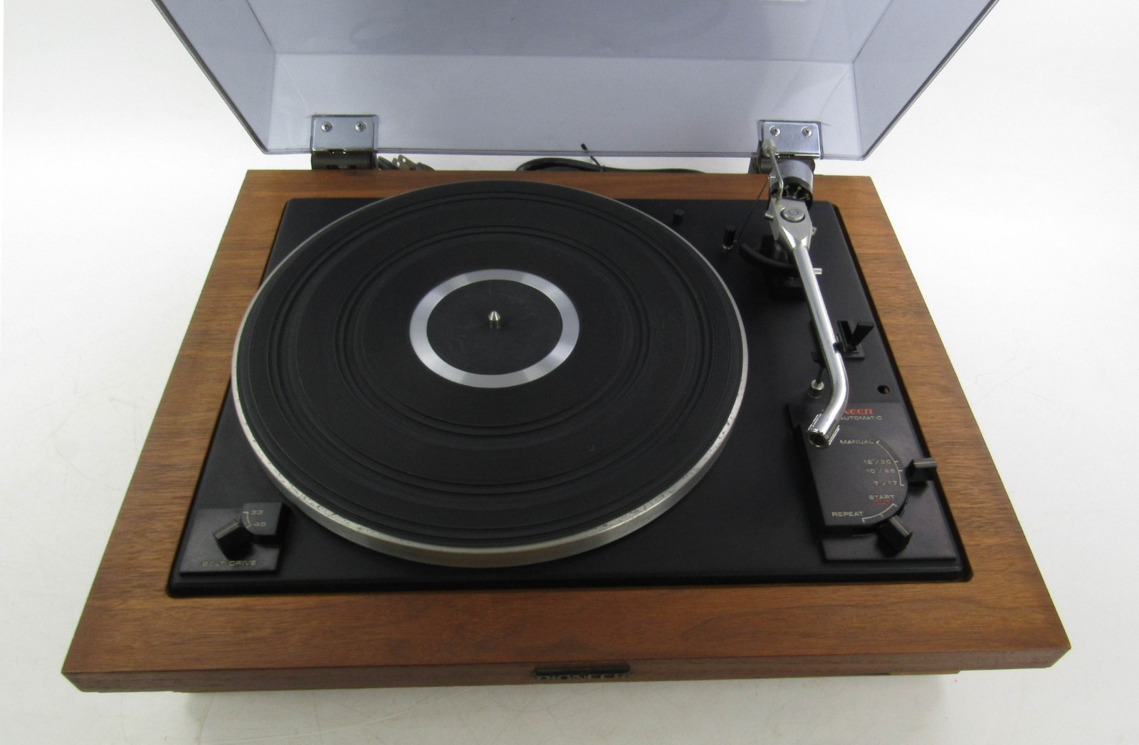 PIONEER PL-A35D Turntable With Dust Cover FOR PARTS ONLY SEE VIDEO