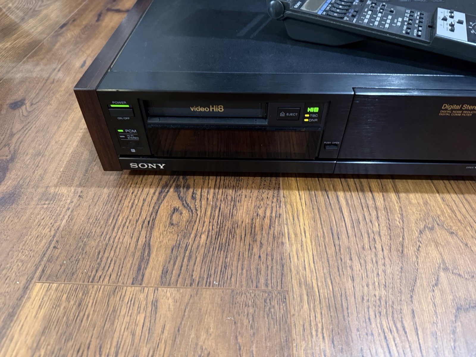 Sony EV-S3000 With Remote. Powers ON. As Is. Not Tested.