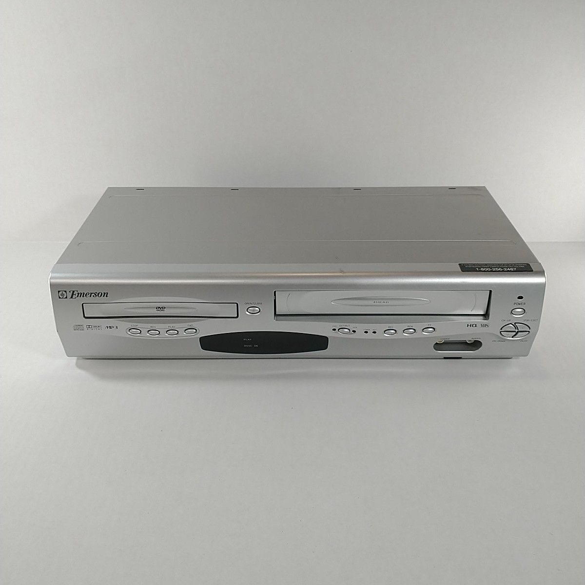 Emerson EWD2203 DVD VCR Combo VHS Player Recorder 4 Head Tested No Remote