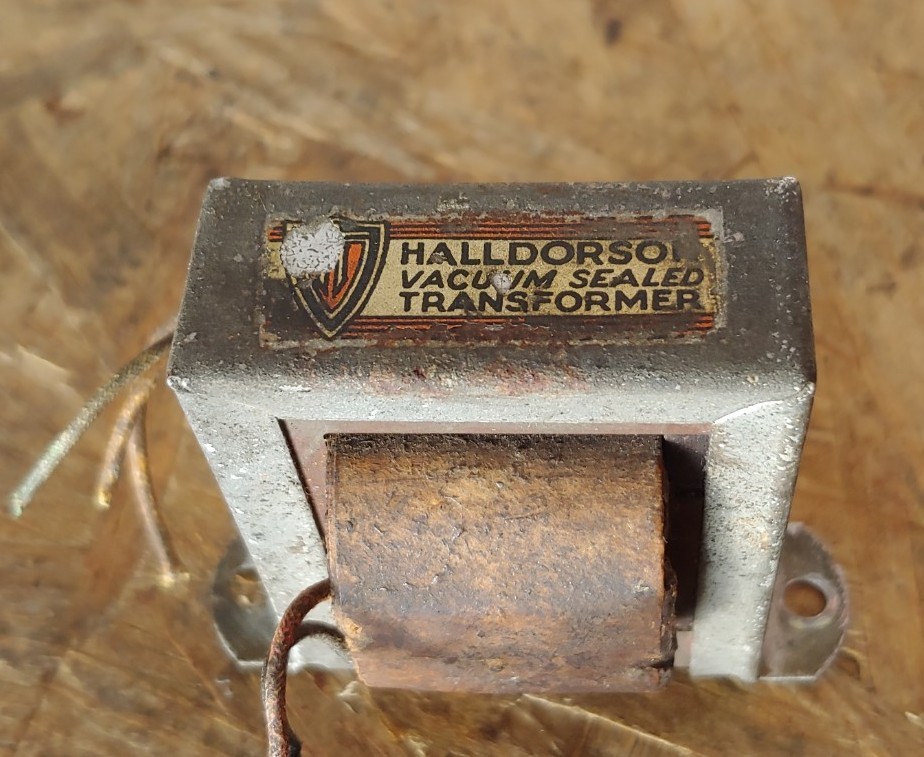 1930s HALLDORSON Model B5-818 Vacuum Sealed TRANSFORMER (From Philco 112A Radio)