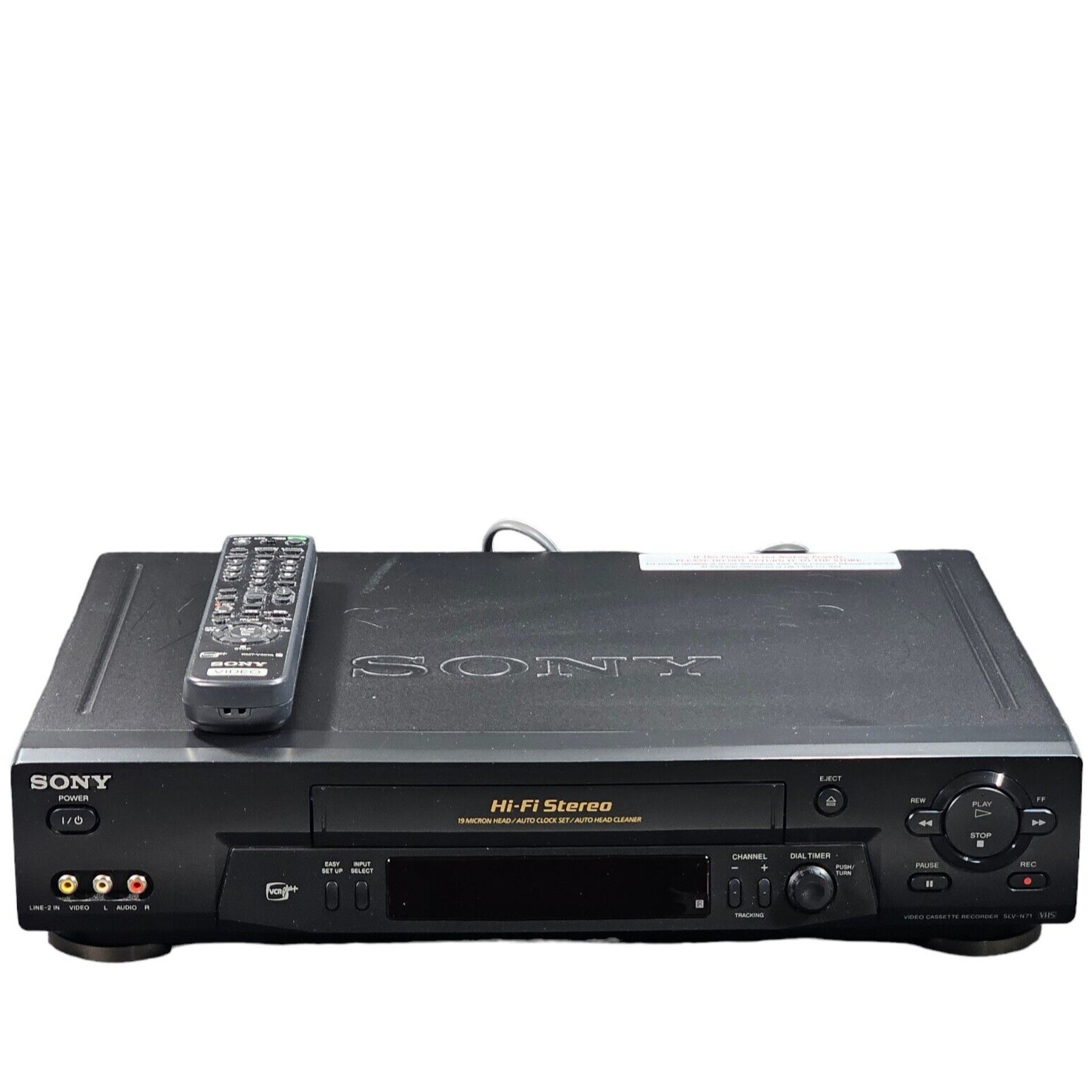 Sony SLV-N71 VHS VCR Player 4 Head Hi Fi Video Cassette Recorder with Remote