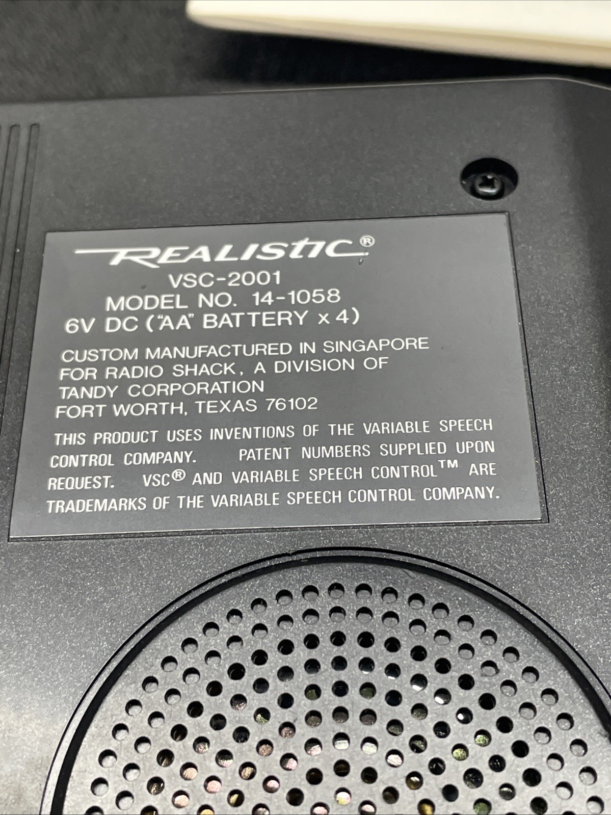 Realistic VSC-2001 Model 14-1058 Cassette Tape Player Recorder Tested Working
